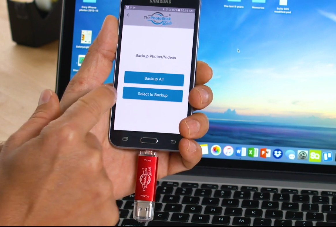Photostick mobile backup images
